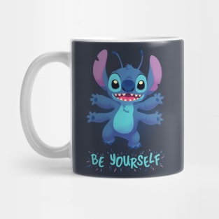 Be Yourself // Cute Stitch, 90s Kid, Experiment 626, Ohana Mug